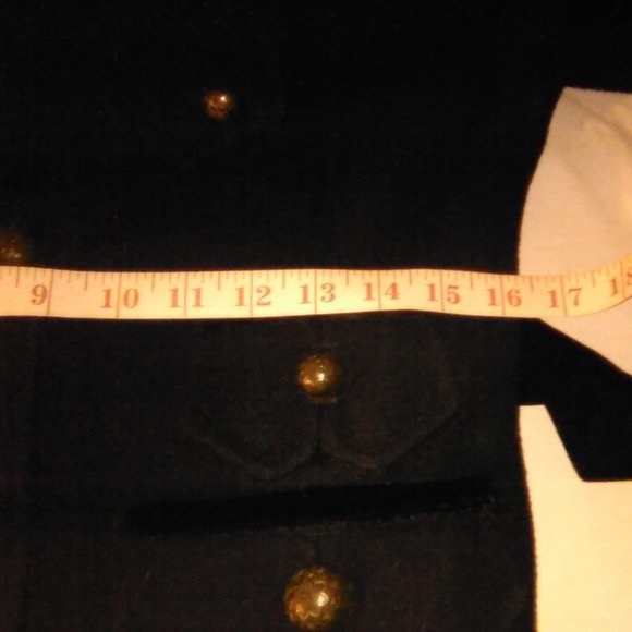 Vintage Wool-Blend Long Line Pea Coat - Picture 8 of 13